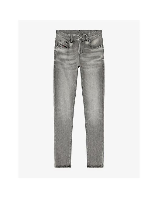 DIESEL Gray 2019 D-Strukt Slim-Leg Denim Jeans for men