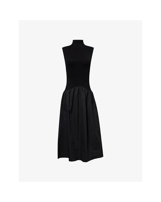 Pretty Lavish Black Naia Sleeveless Stretch-Woven Maxi Dress