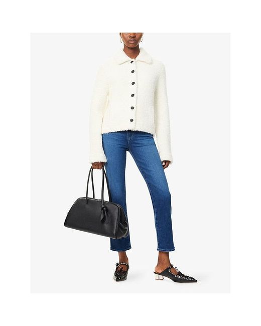 PAIGE Blue Cindy Cropped Denim Jeans