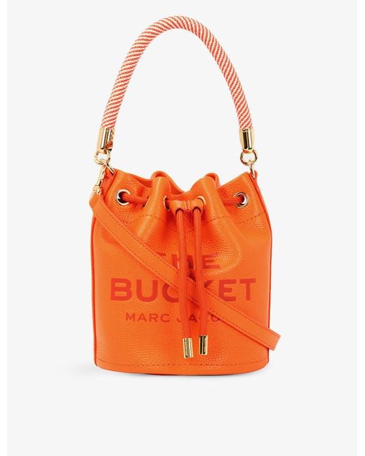 Marc Jacobs The Bucket Leather Tote Bag in Orange | Lyst