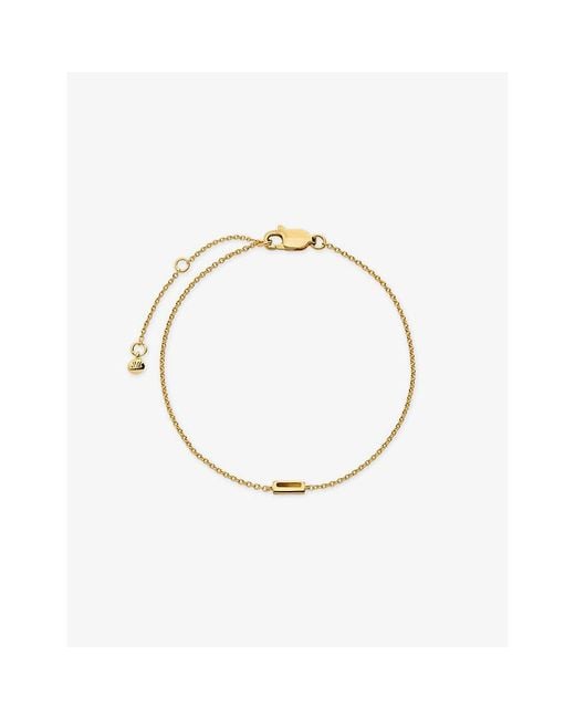 Monica Vinader Metallic Initial I 18Ct Vermeil Bracelet