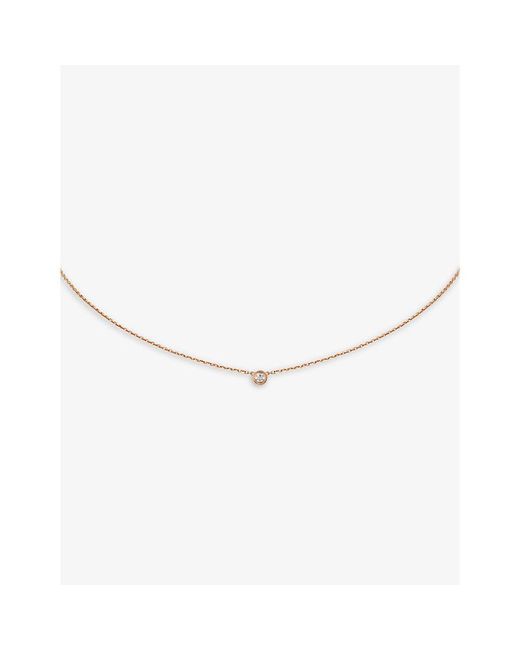 Cartier Natural D'amour Extra-small 18ct Yellow-gold And 0.04ct Diamond Necklace