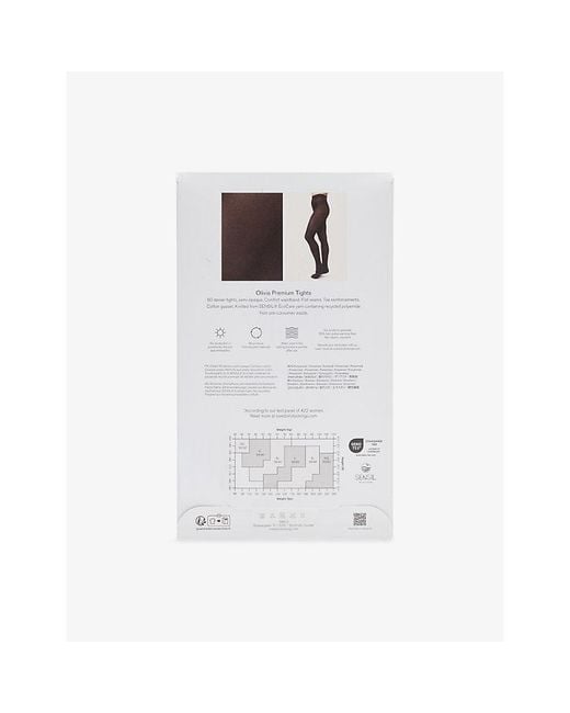 Swedish Stockings White Olivia Premium 60 Denier Tights
