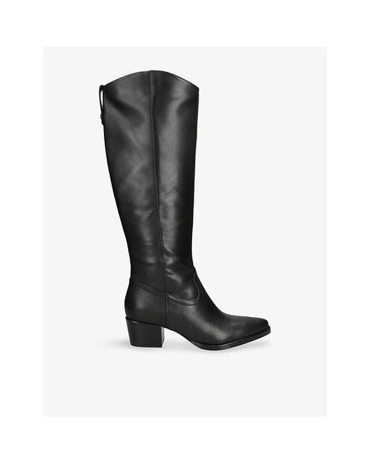 Dolce Vita Black Virona H2O Leather Heeled Boots