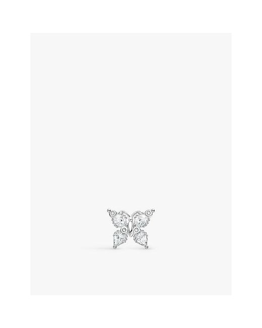 Thomas Sabo White Butterfly 925 Sterling- And Zirconia Single Stud Earring