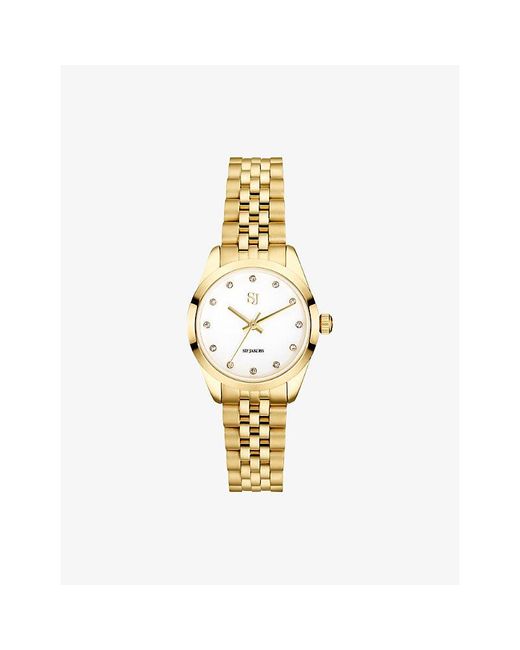 Sif Jakobs Metallic Sophia 18Ct-Plated Stainless-Steel Watch