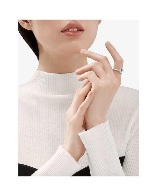 Tiffany & Co White Tiffany T 18Ct- And 0.07Ct Diamond Ring