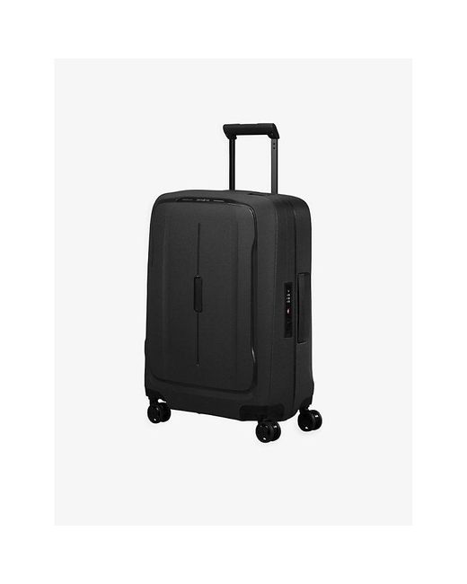 Samsonite Black Essens Spinner Hard Case 4 Wheel Recycled-polypropylene Cabin Suitcase