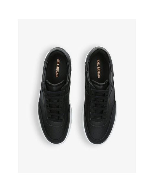 Axel Arigato Black Orbit Vintage Contrast-Panel Leather Trainers for men