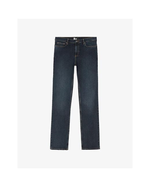 The Kooples Blue Five-Pocket Skinny-Leg Denim Jeans for men