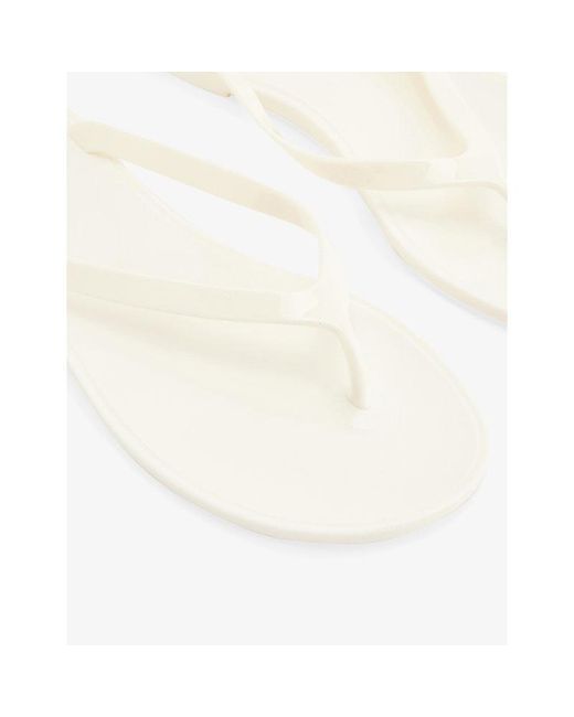 Cheap Monday White Sardinia Jelly Flip Flops