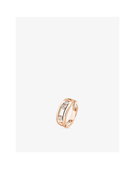 Messika White Classic Move 18Ct Rose- And Diamond Ring