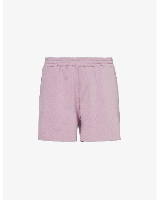 vuori Pink Boyfriend Mid-rise Relaxed-fit Stretch-recycled Polyester Shorts