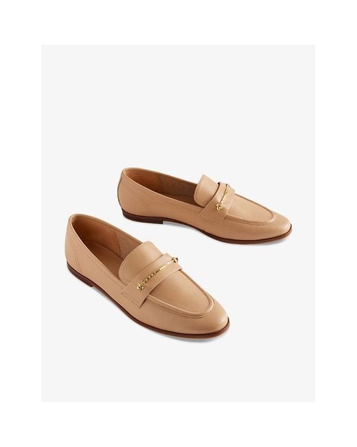 Ted Baker Natural Zzoee Penny Leather Loafers