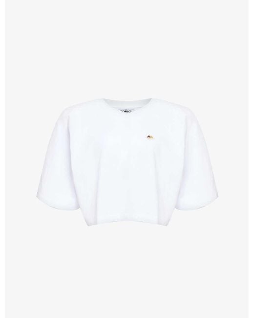 Fiorucci White Angels Brand-appliqué Cotton-jersey T-shirt