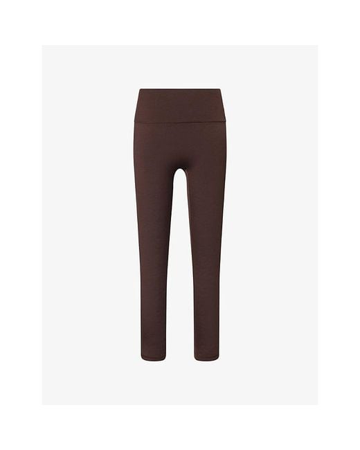 Sisterly Tribe Brown Yoga Classic High-Waist 7/8 Leggings