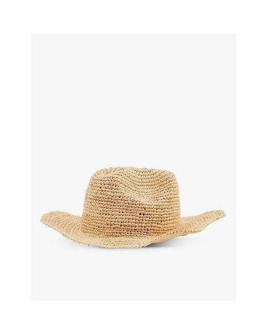 Cheap Monday Natural Exuma Wide-Brim Straw Fedora Hat