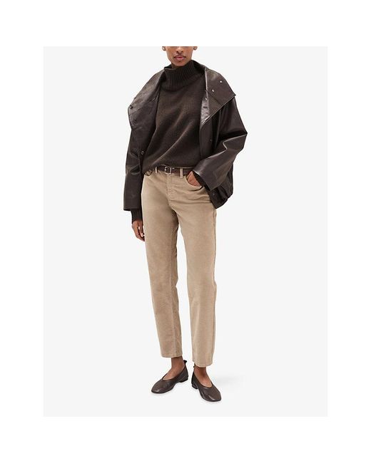 The White Company Natural Brompton Tapered-Leg Corduroy Trousers