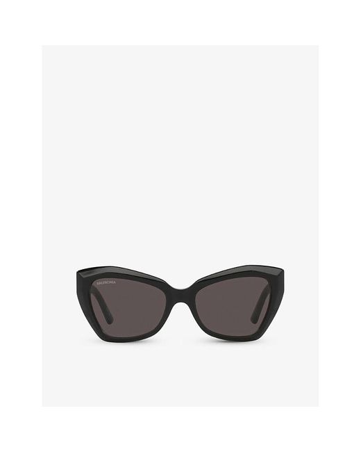 Balenciaga Gray Bb0271s Cat-eye Acetate Sunglasses