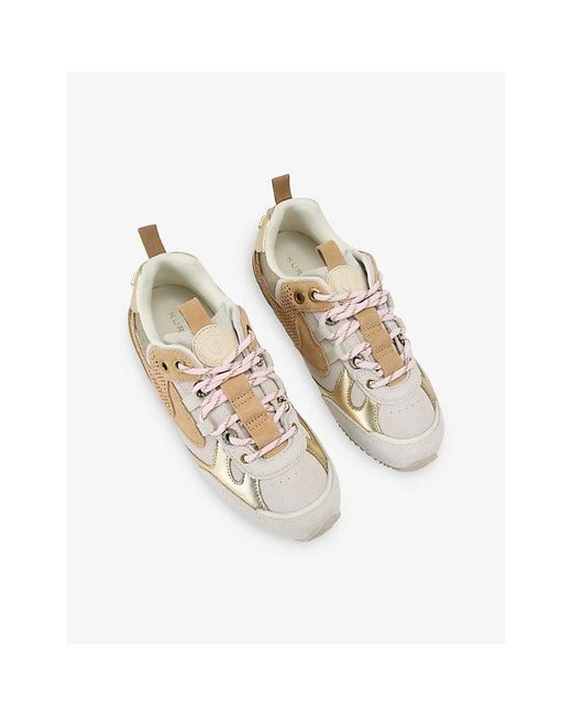 Kurt Geiger White Kurt Slim Leather Trainers