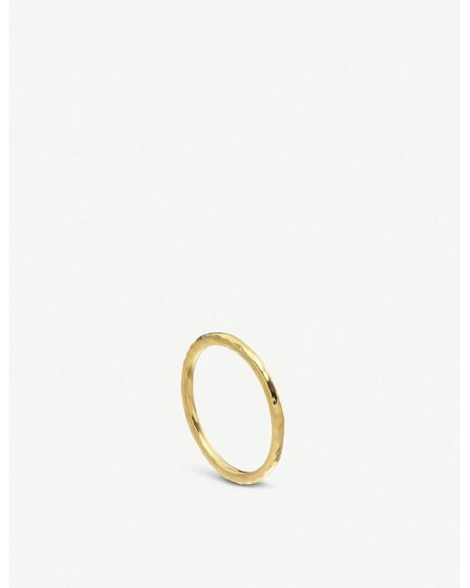 Monica Vinader Metallic Siren 18ct Yellow Gold-plated Vermeil Sterling-silver Ring