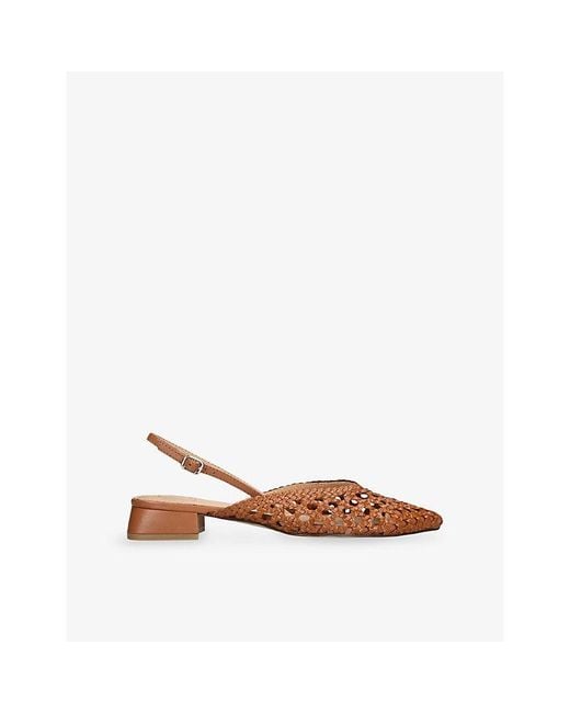 Dolce Vita Brown Birdie Leather Slingbacks