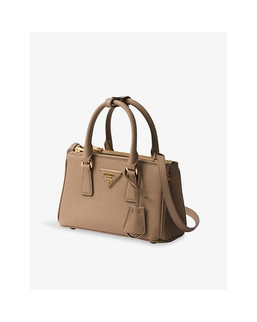 Prada Brown Galleria Mini Leather Tote Bag