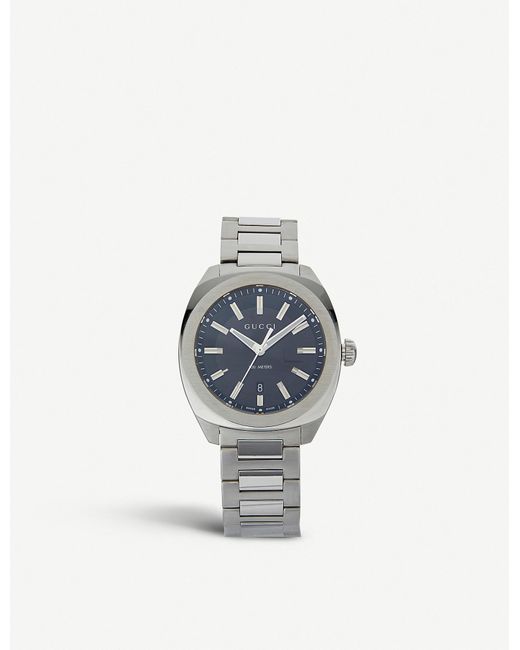 Gucci Ya142303 Men's GG2570 Date Bracelet Strap Watch in Stainless Steel  (Metallic) for Men - Save 12% - Lyst