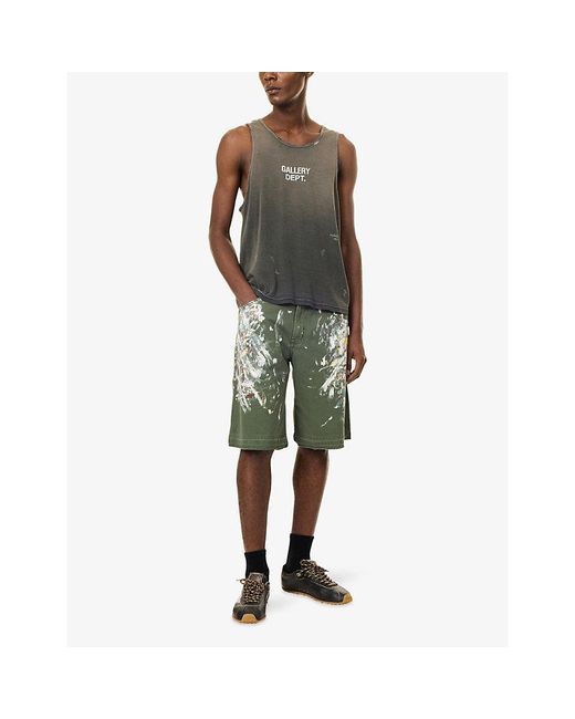 GALLERY DEPT. Gray Logo-Print Oversize Cotton Vest Top for men