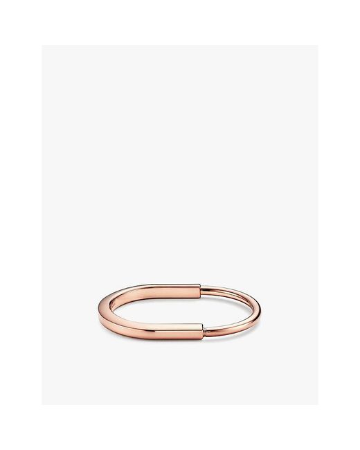 Tiffany & Co Natural Tiffany Lock 18Ct Rose- Bangle Bracelet for men