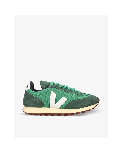 Veja Green Rio Branco Mesh And Leather Trainers