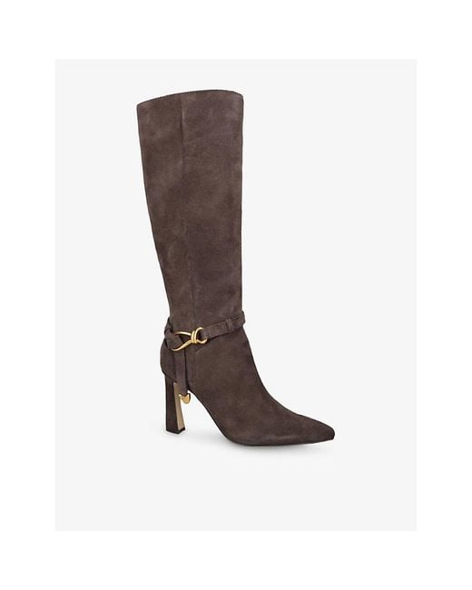 Steve Madden Brown Sirrens Suede Boots