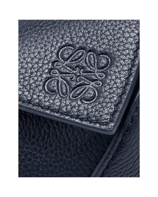 Loewe Blue Puzzle Edge Mini Leather Cross-Body Bag