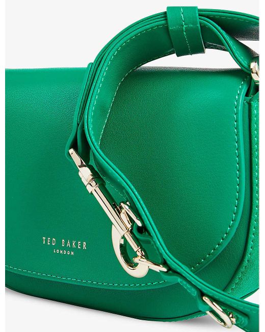 Ted baker online green leather bag