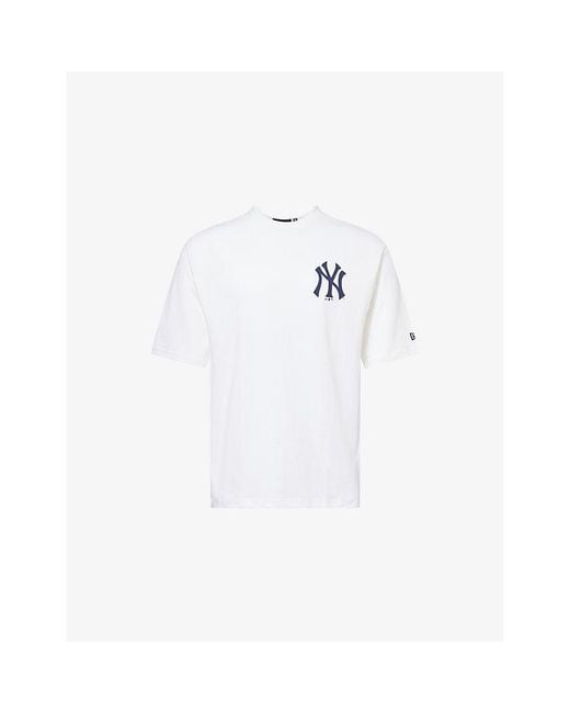 KTZ White New York Yankees Mlb Oversized Cotton T-Shirt for men