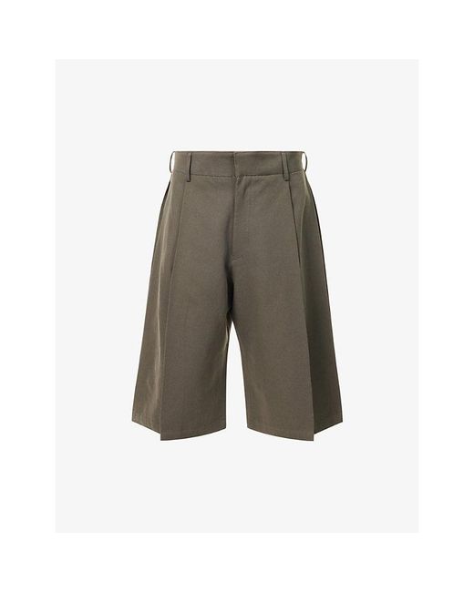 Seventh Gray Bermuda Cotton-Canvas Chino Shorts for men