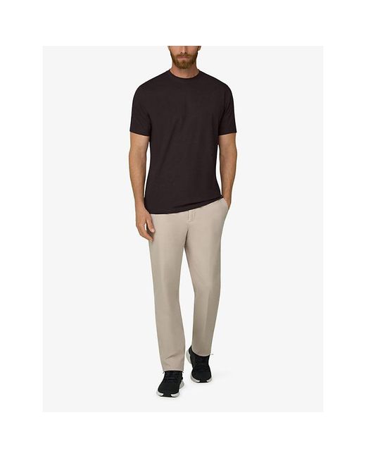 Boggi Black Short-Sleeved Branded-Tab Stretch-Cotton T-Shirt for men