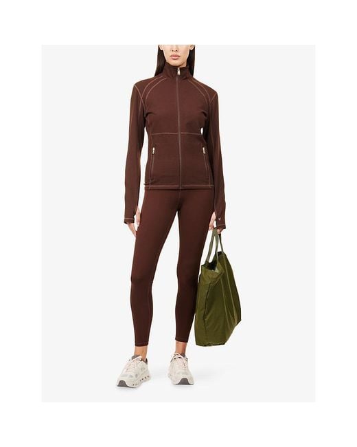 Now You Live Red Willoughby High-Rise Yoga Leggings