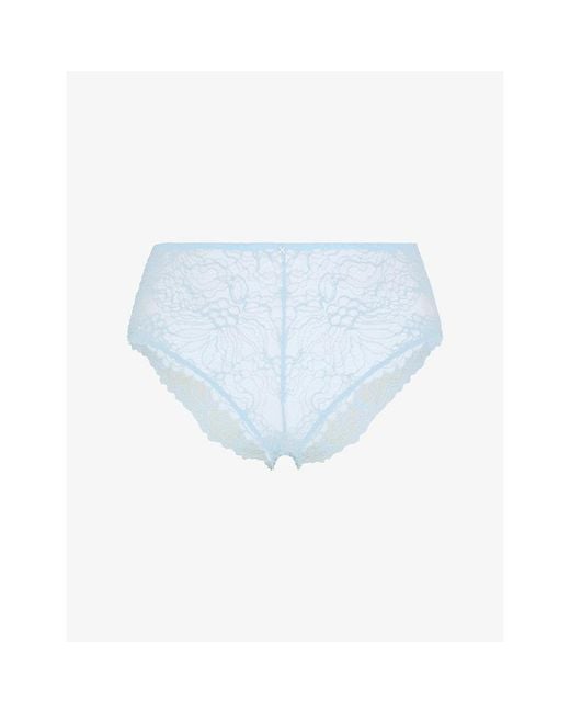 Savage x Fenty Blue Romantic Corded Lace Hipster Briefs