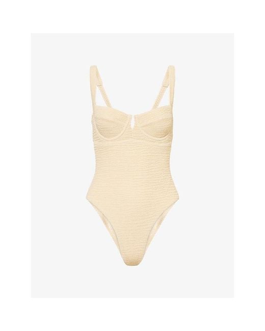 Cheap Monday Natural Clovelly Sweetheart-Neck Swimsuit