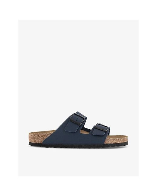 Birkenstock Blue Arizona Double-Strap Leather Sandals for men
