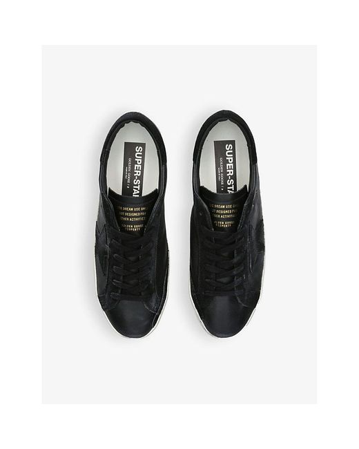 Golden Goose Deluxe Brand Black Superstar Low-Top Leather Trainers for men