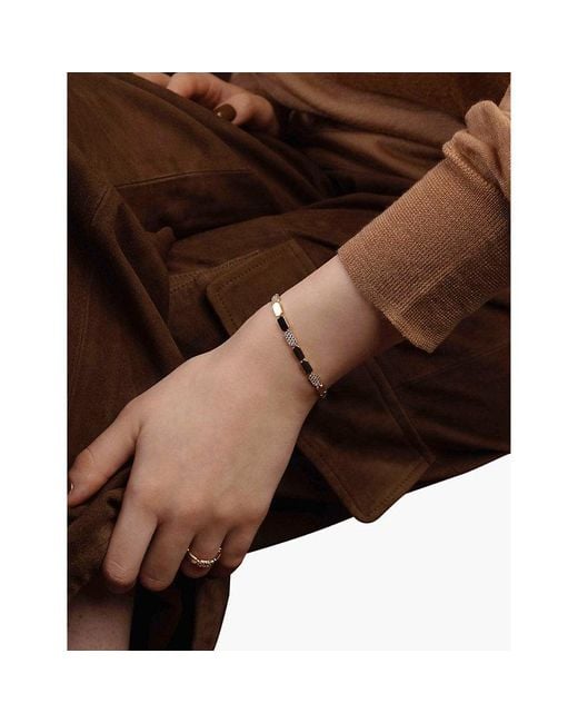 Apm Monaco White Dainty 18Ct Rose-Plated Alloy And Cubic Zirconia Bracelet