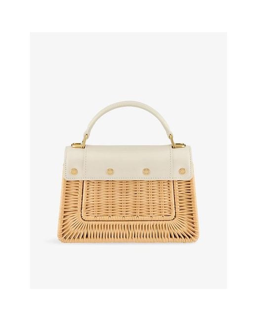 BVLGARI Metallic Serpenti Forever Mini Leather And Calla Crystal Top-Handle Bag