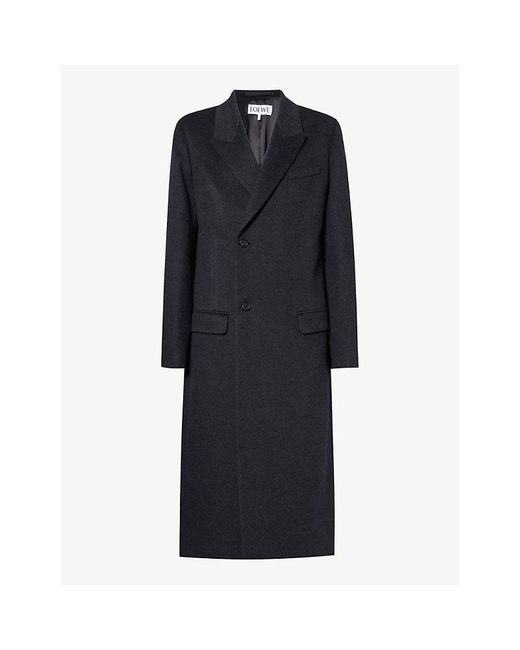 Loewe Doublebreasted Weltpocket Relaxedfit Wool And Cashmereblend