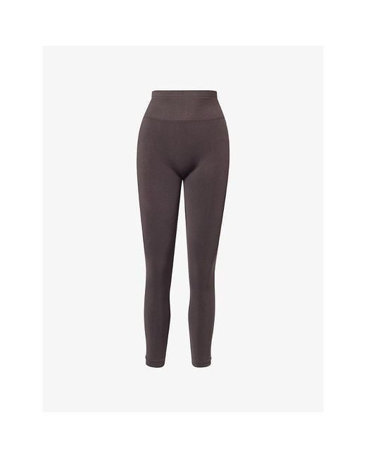 ADANOLA Purple Seamless Gym Leggings