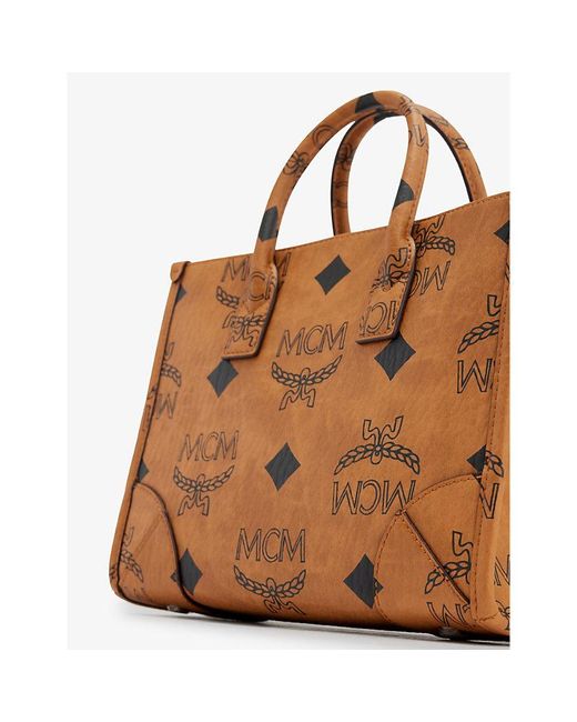 Mcm Mini Munchen Leather Tote Bag