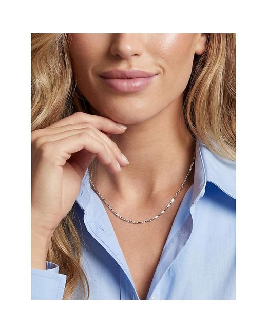 Sif Jakobs Metallic Savona Rhodium-Plated Sterling Chain Necklace