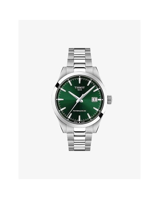 Tissot Green Gentleman 38Mm Stainless Steel Automatic Watch for men