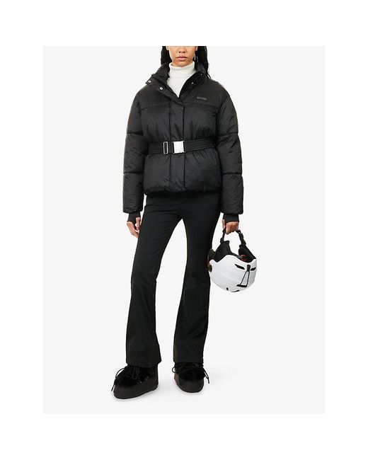 BO+TEE Black Belted Waterproof Padded Ski Jacket